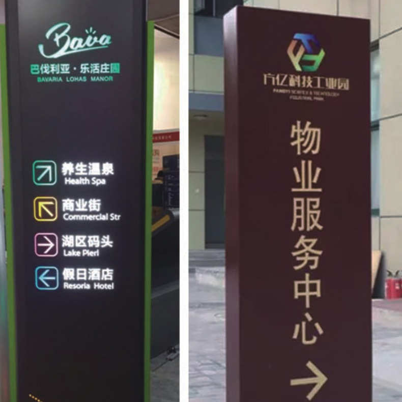标牌方向停车场标识牌引指示牌广告标示牌户外商场导示立式导向牌
