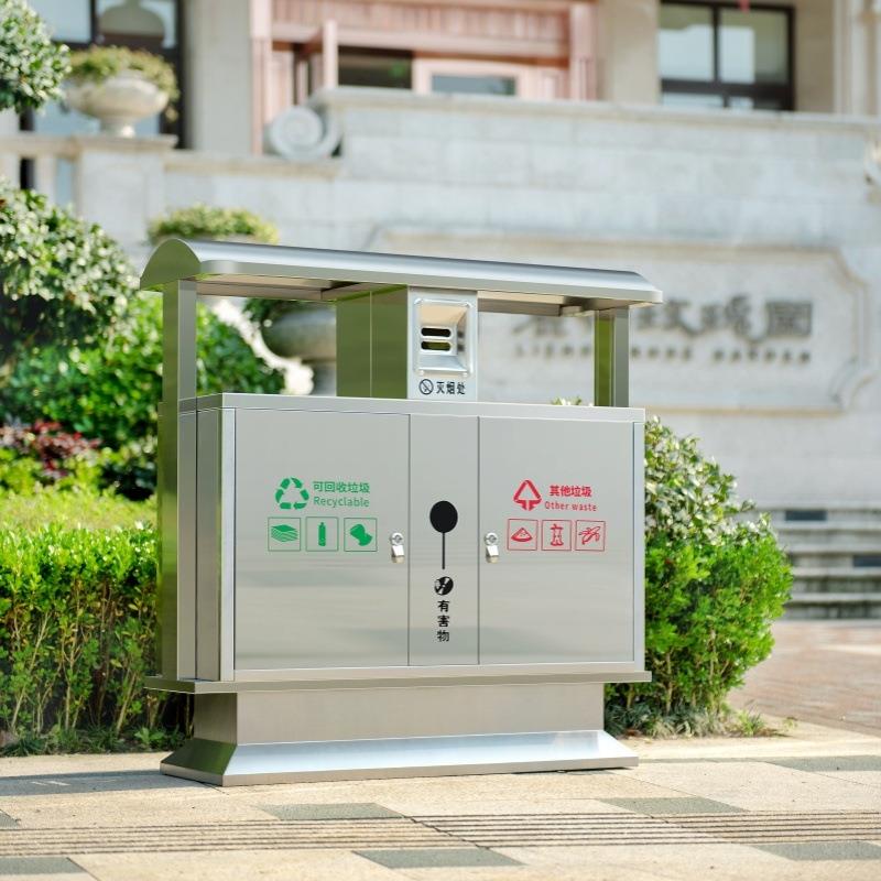 外不锈钢圾桶304不锈高钢户202外分类垃圾桶档商用垃圾桶户垃圾垃