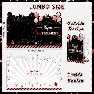 新品 retirement card巨型留名簿 退休留言纪念卡贺卡 现货