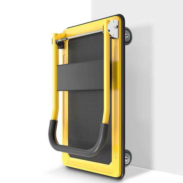 钢板平板车手推车静音板车拉货小推车搬运车拖车小拉车折叠小拖车