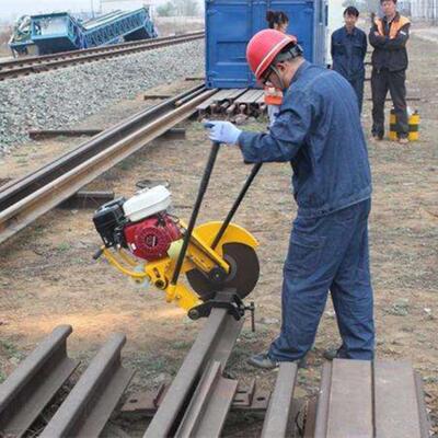 爆款NQG-6.5型内燃锯轨机汽油双摆钢轨切割机鸿铄牌锯轨机