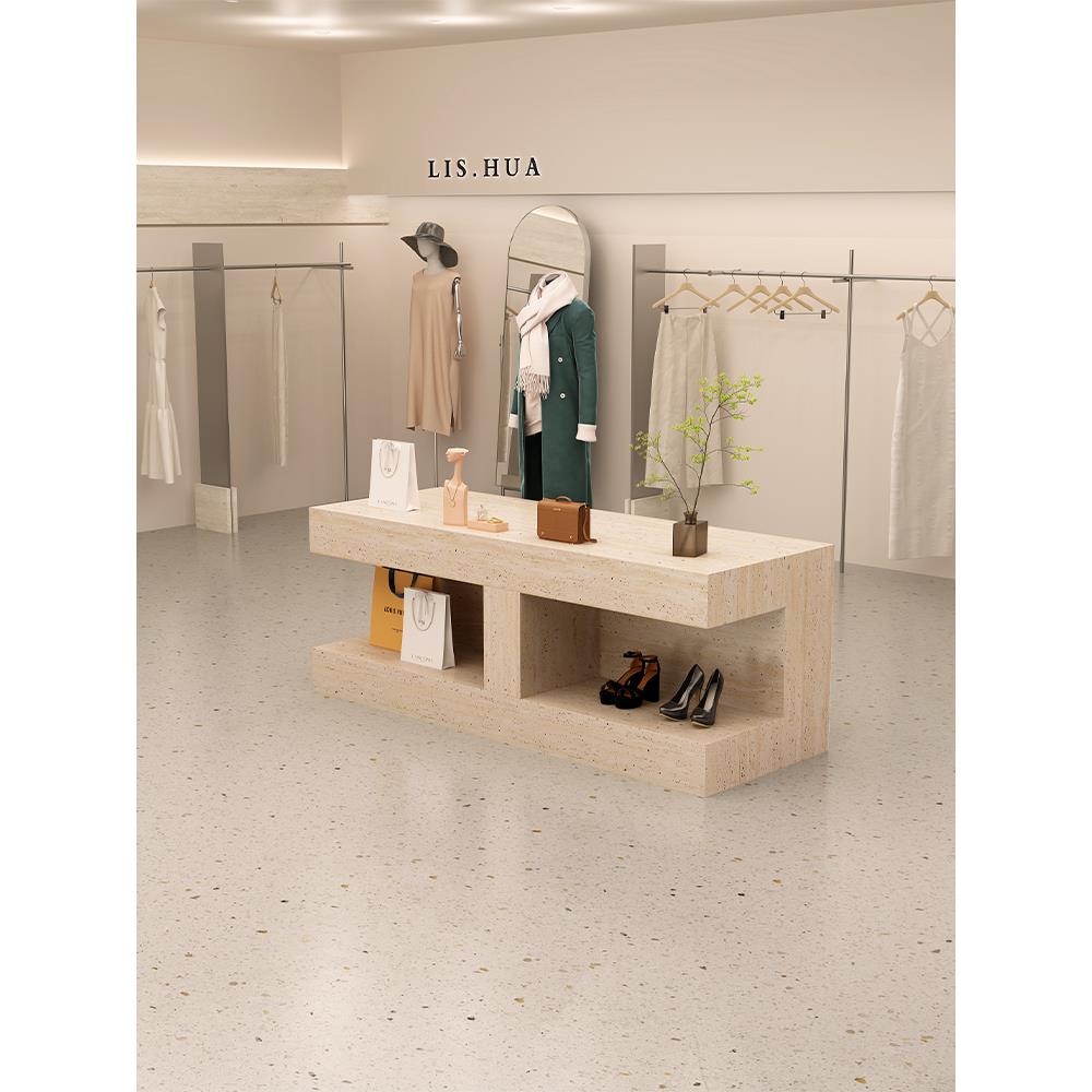 服装店岛展示台女装店流表店小岛展示台鞋包摊位