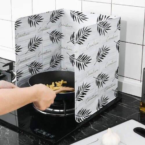 3 Sided Oil Splatter Guard Aluminum Foil Spatter Proof Oil