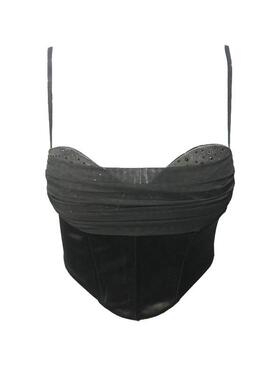 Women's fishbone mesh corset, small camisole vest