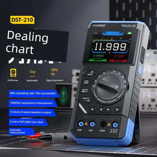 Fnirsi Dst210三合一四位数半数字万用表10米宽示波器信号发生器