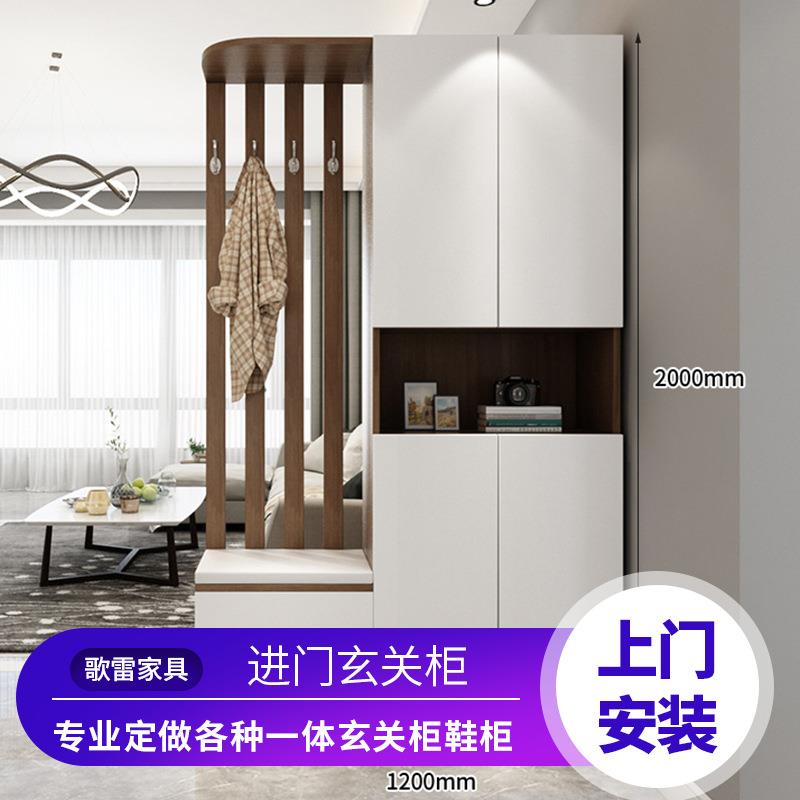 进门欧玄关229柜鞋体柜一现代简约入铁户艺隔断柜客厅装饰柜北间