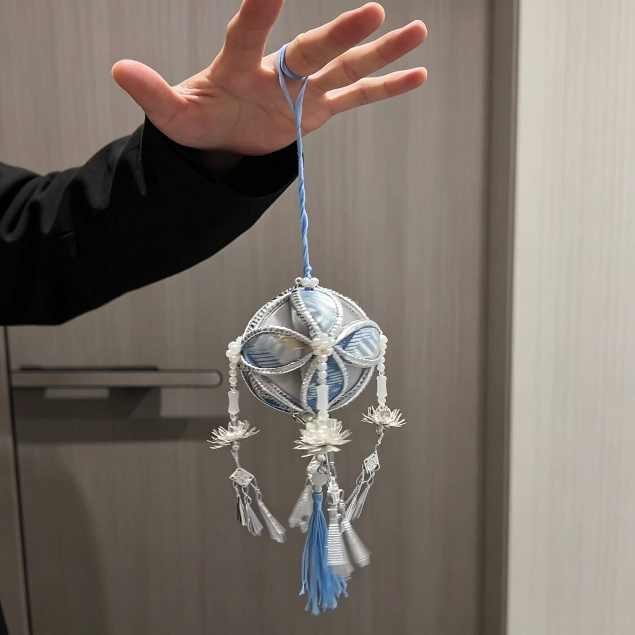广西壮锦绣球梦幻非遗装饰小挂件情节人礼物送女友定情信物材料包