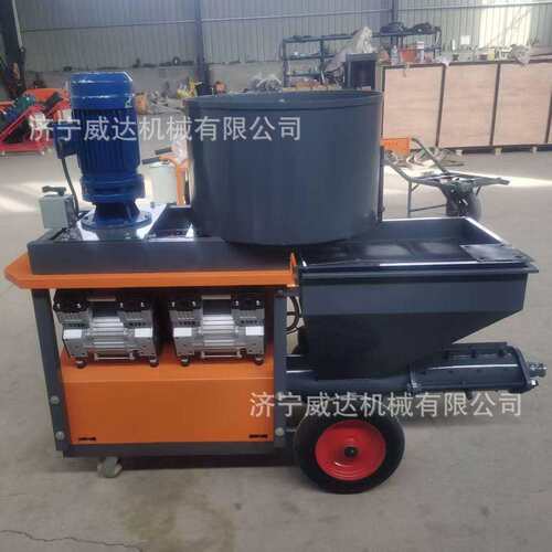 水泥砂浆喷涂机小型腻子真石漆防火涂料喷涂抹墙机搅拌喷涂一体机