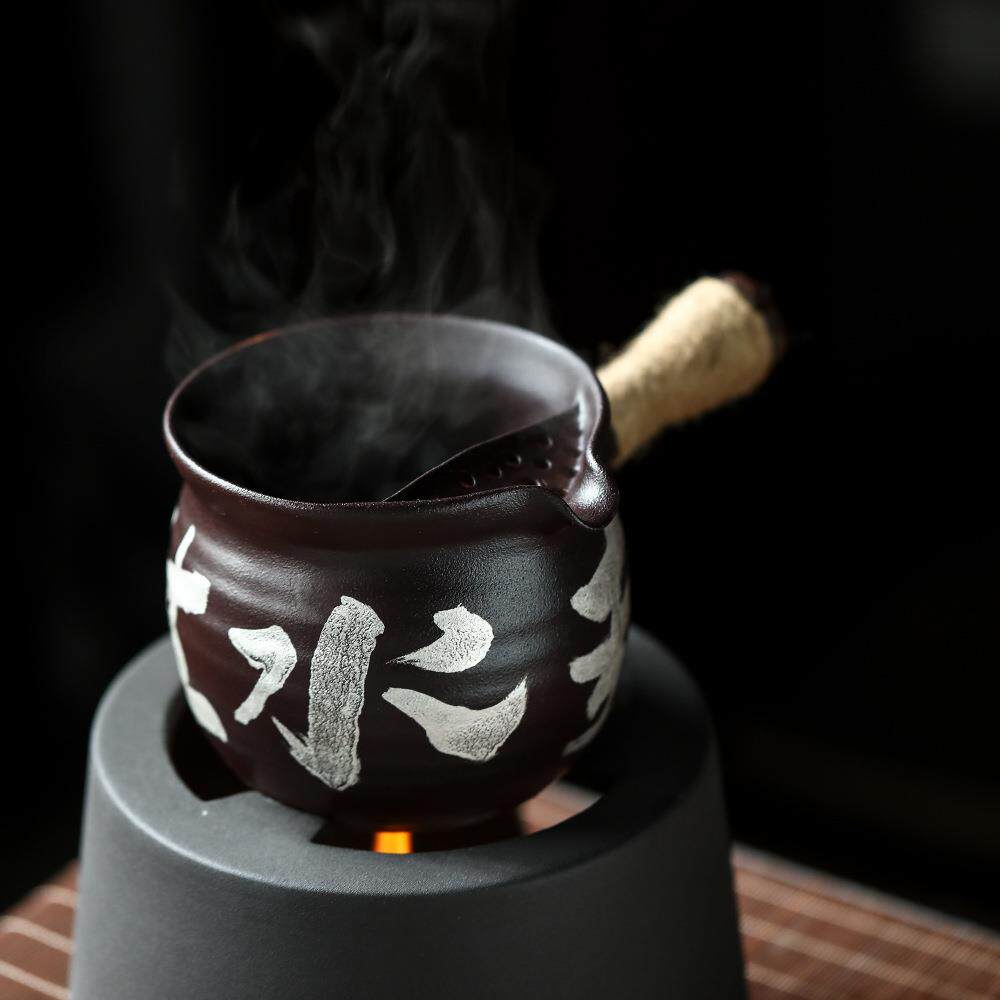土陶罐罐茶煮茶器煎烤茶炉茶侧烧茶壶煮茶罐碳火罐炉把烤茶养生干
