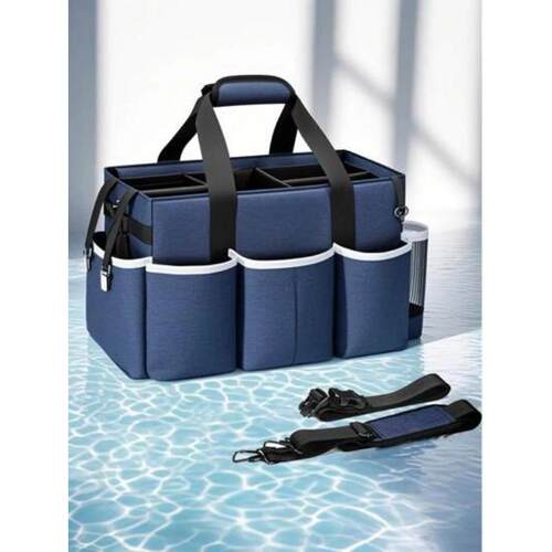 CaddyBagLargeCleaningSuppliesOrganizerWith4Foldable