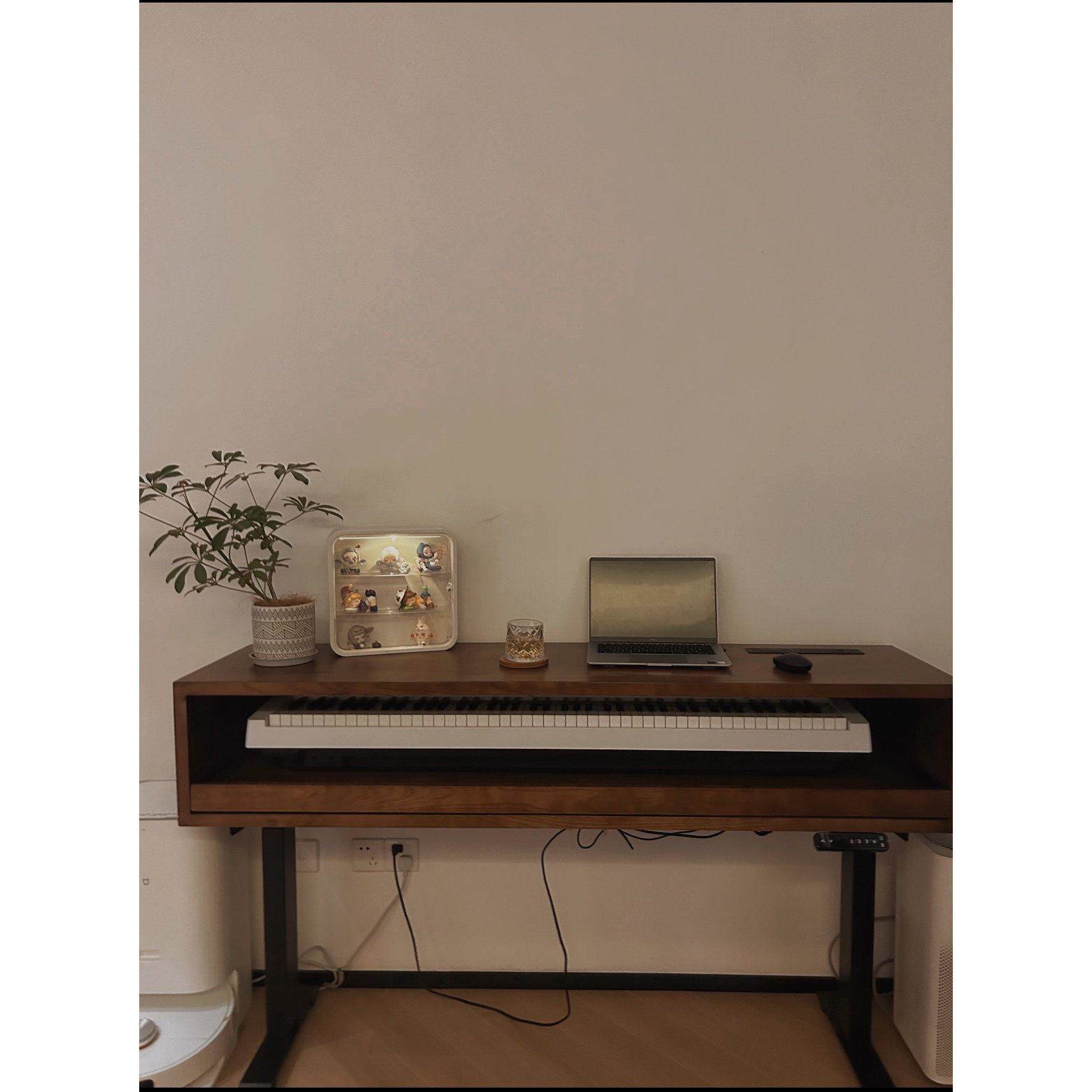 琴桌升降抽拉式电子钢琴midi键盘桌架收纳桌音乐制作编曲桌工作台