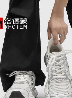 洛德蒙老爹鞋男女款2026年新潮牌增高厚底银白色情侣款跑步运动鞋
