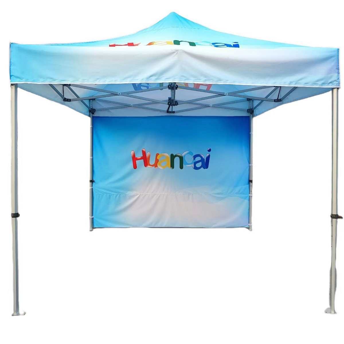 户外广告帐篷六棱铝合金展示折叠帐篷展览帐篷摆摊四角帐篷3×3米