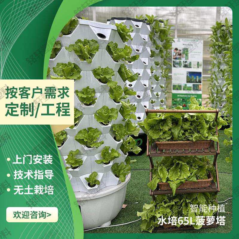 旋转水培塔立柱无土栽培旋转菠萝种植塔大棚水培塔蔬菜种植设备