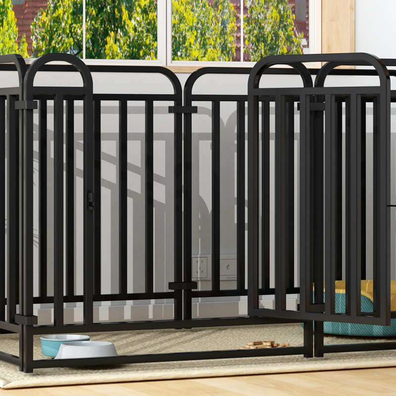 狗狗围栏隔离门方管围栏狗笼护栏中小型犬室内狗窝家用栅栏狗笼子