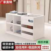 服装 店中岛柜收银台柜台带玻璃摆件饰品陈列柜流水台展示台吧台桌