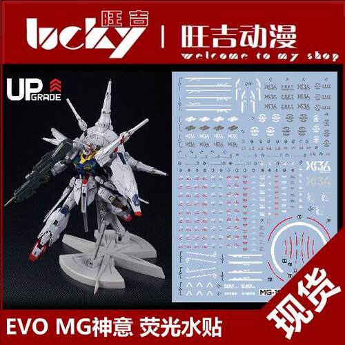 EVO MG194 MG 神意 天帝 模型 SEED Providence 荧光 水贴