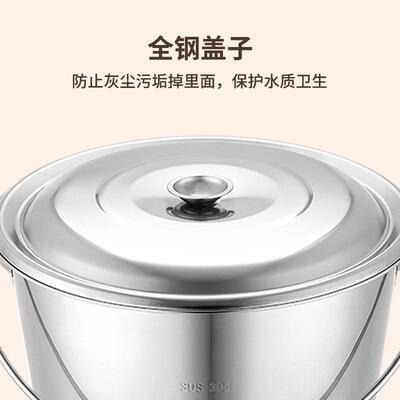 不用锈钢提684桶冰桶装水铁桶酒店汤餐厅容手提式大储桶冰块商大