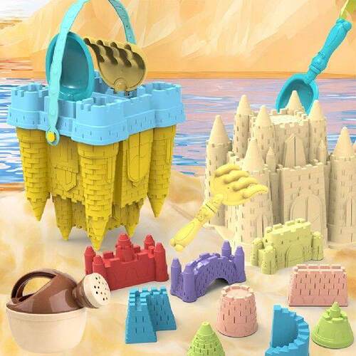 Sand Castle Building Kit 14Pcs Sand Toys with Sand Castle