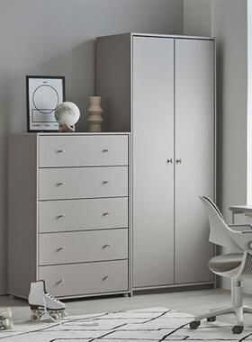 0J定用制实衣柜家小户型平木开61463门简易衣橱柜男女孩卧室收