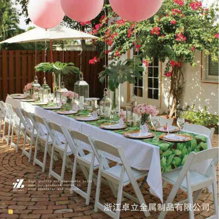 Z244厂家供应户外吹塑折叠桌便携式会议培训办公桌摆摊长条桌餐桌