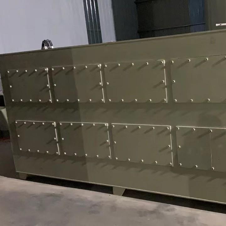PP活性炭箱喷烤漆废气处理设备二级干式过滤吸附装置排风净化器
