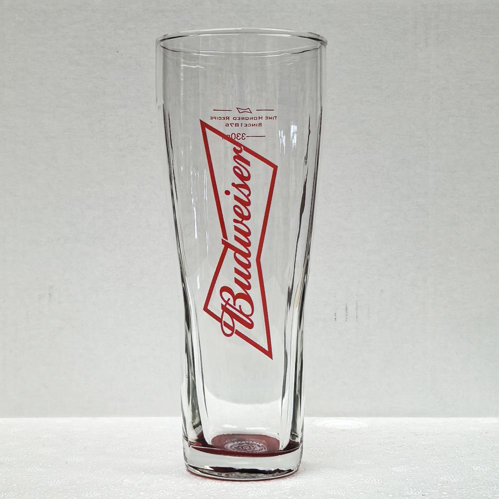 家用百威啤酒专用杯商用330毫升 精致酒杯 玻璃杯 杯子