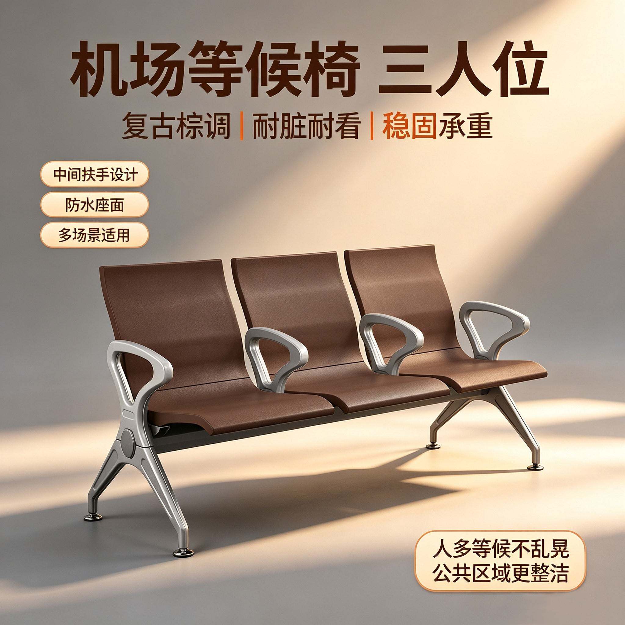 PU系列机场等候椅医院候诊椅银行等候椅公共排椅输液椅