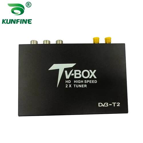 车载电视信号盒移动数字电视盒DVB-T2 HEVC H.265接收调谐器盒