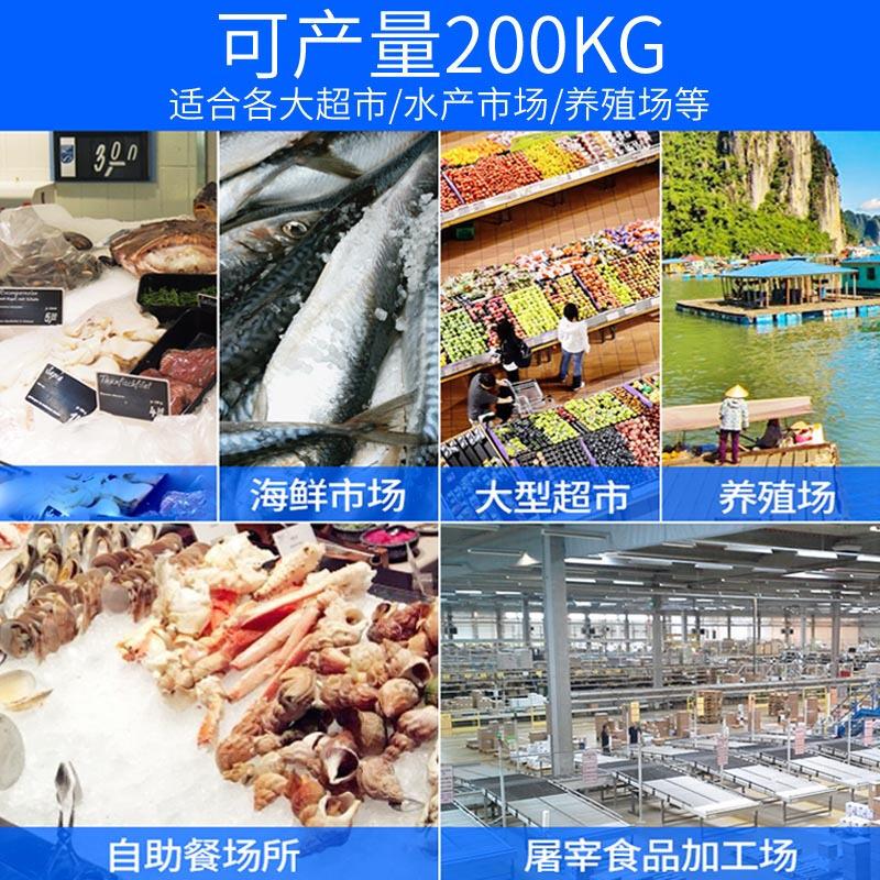创片冰机海鲜雪花机鱼鳞片冰片LC-02T机乐冷藏冻制冰机制速全自冰