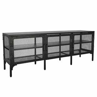 置工业复黑色物双层铁网橱柜储物柜金属网电视柜门钢制网格架古风