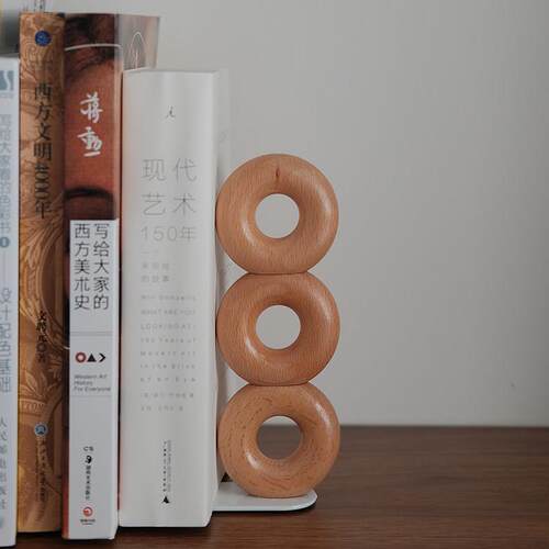 实木书立架桌面创意立式夹书器书靠书挡板学生用收纳榉木办公室文