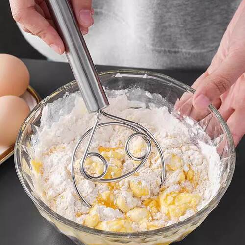 Stainless Steel Flour Cake Mixer Manual Dough Blender and Kn