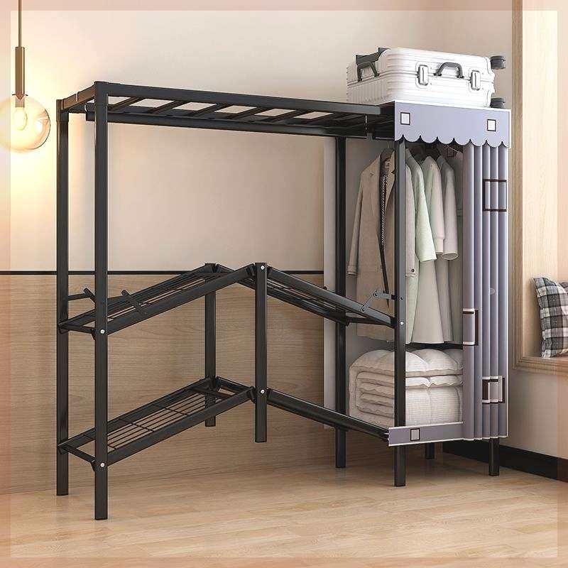 免安装一体式折叠衣柜家用卧室简易布衣柜钢管加粗加固组装挂衣架,住宅家具,独立衣柜,淘宝优惠券,粉丝福利购,淘宝优惠卷