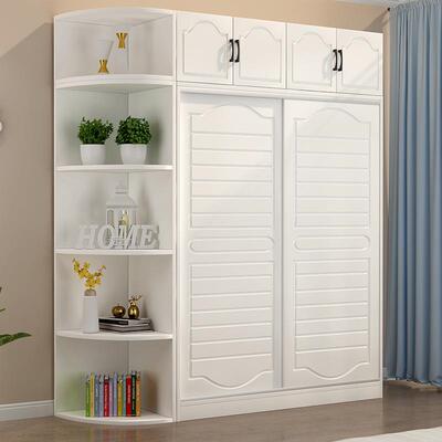式推拉XS-006门衣柜子家简用卧室实木储物柜现欧代简约包安装易整