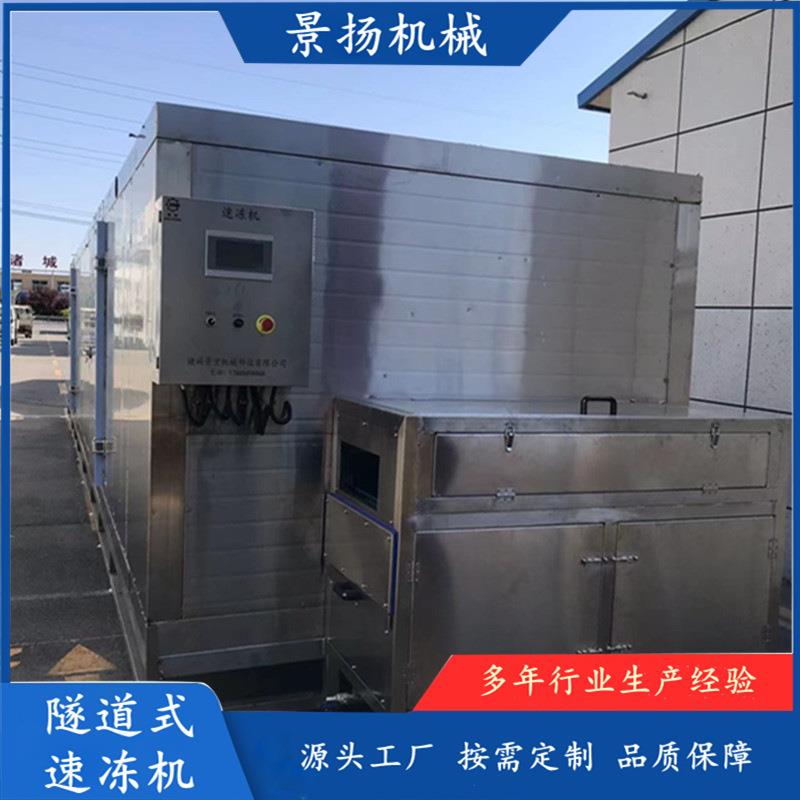 肉串丸子隧道式速冻机 商用大型生耗冷冻设备 海参速冻流水线
