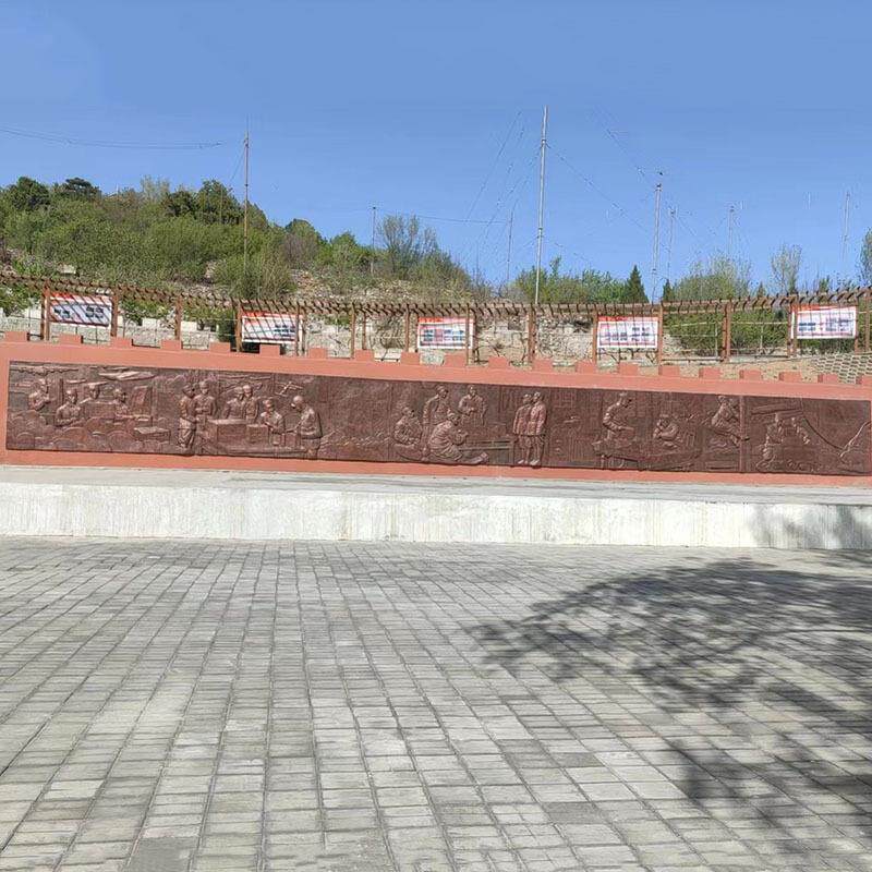 厂家制作玻璃钢浮雕户外法律广场浮雕仿铜人物大型铸铜浮雕景观