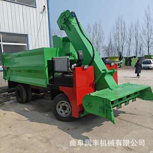 液稠压自卸牛场四轮清粪车牛圈养铲粪机养殖场粘舍牛殖粪清DQF理