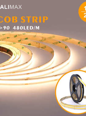 480LED/米FCOB软灯带无光斑设计COB线性照明灯条多规格6/8/10板宽