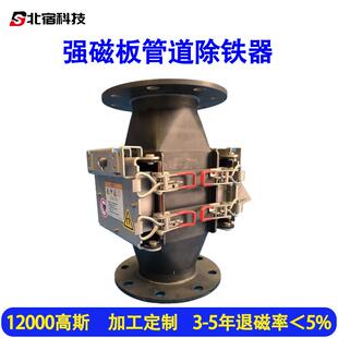 厂家供应磁板磁选器颗粒管道高强除铁外壳不锈钢工业强磁板除铁器