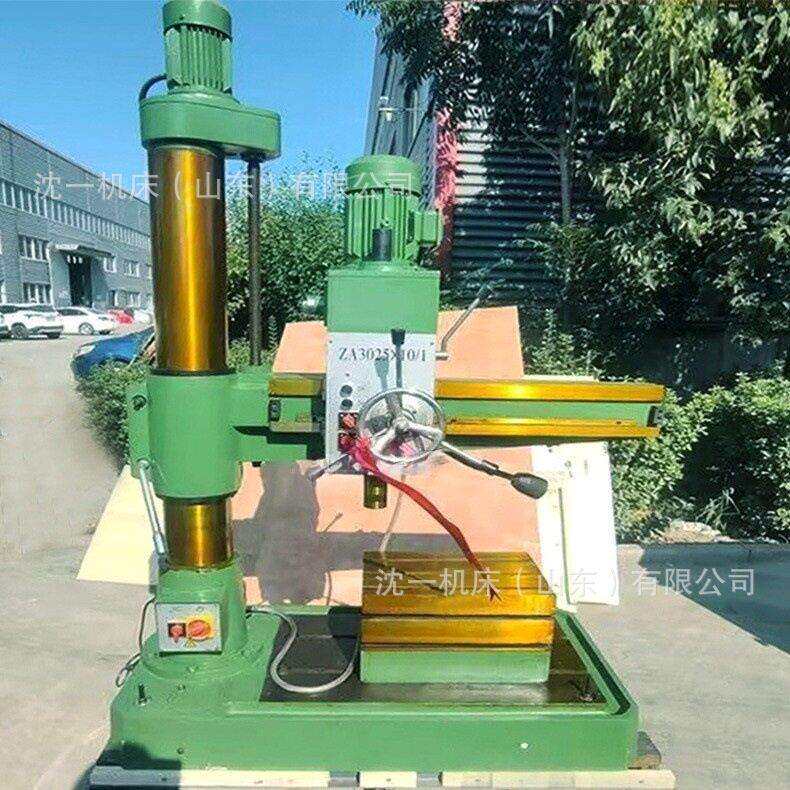 厂家供应Z3025摇臂钻床立柱自动进刀液压夹紧机械钻床