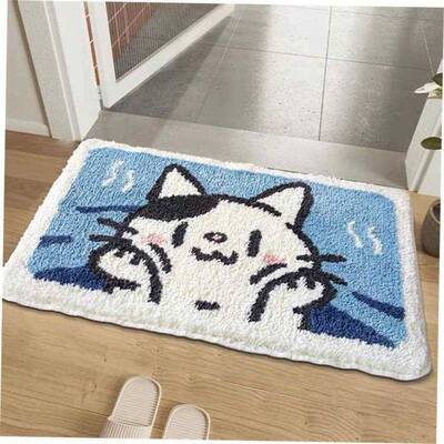 Absorbent felt bedroom entrance door mat bathroom rug carpet