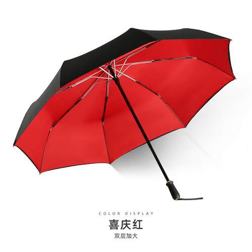 高档PEJAFAN雨伞两双人防伞风雨手动折叠男阳士女大号晴雨用太伞