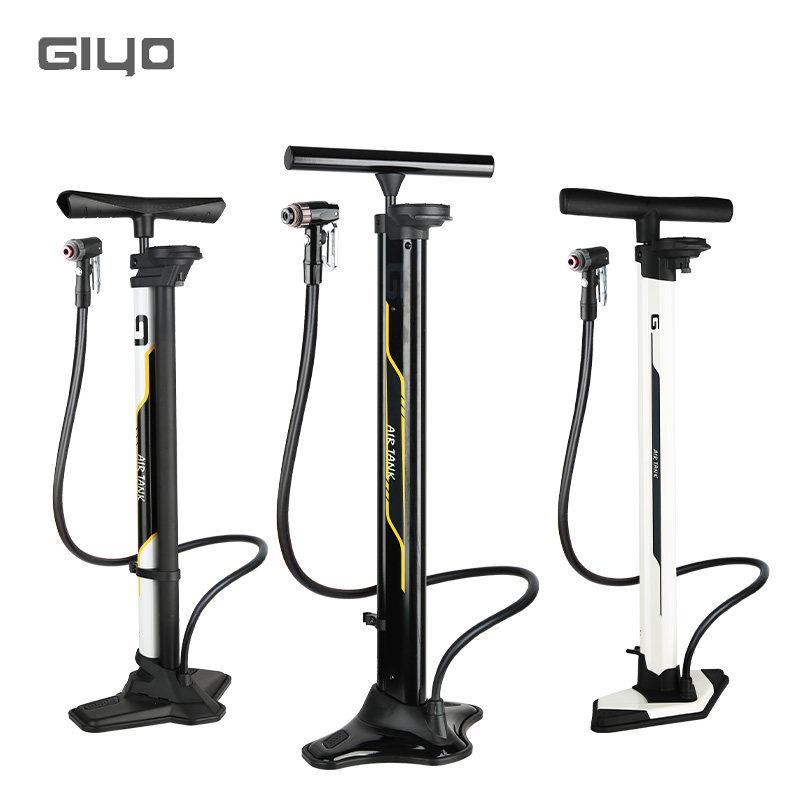 giyo台湾进口专用登山自行车高压真空胎打气筒超强带气压表电动车