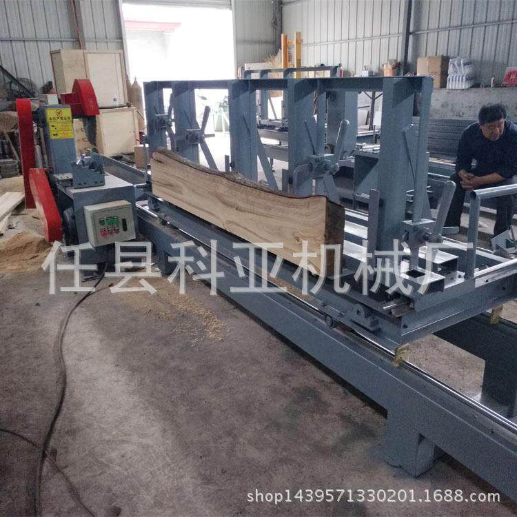 木工机械设备实用手推圆木推台锯便捷自动原木推台锯机器价格