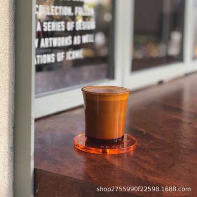 玻璃咖啡杯 flat white澳白杯 Dirty咖啡杯ins 短笛 单品冰拿铁杯