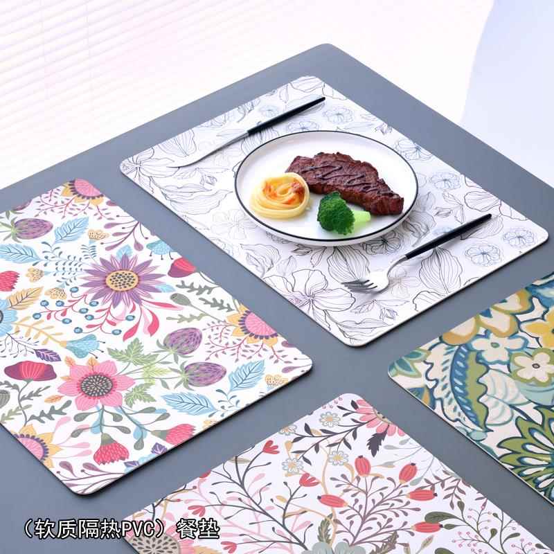 环保防烫餐垫桌垫隔热垫防水防油免洗高级感轻奢家用饭厅定制LOGO