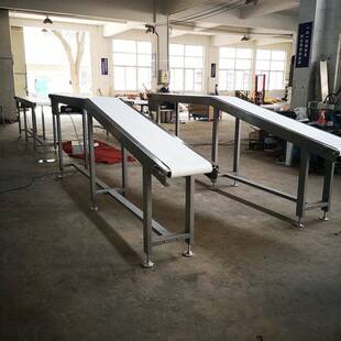厂家直供白色平面小型皮带输送线小型食品输送机自动化输送线