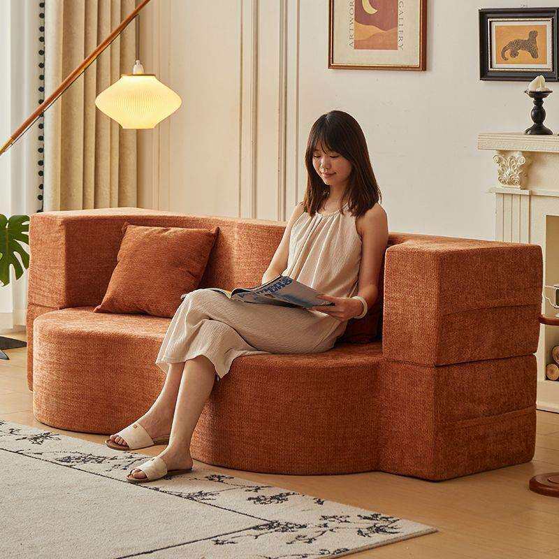 懒人沙发小户型公寓折叠沙发床一体两用2025新款可拆洗双人小沙发