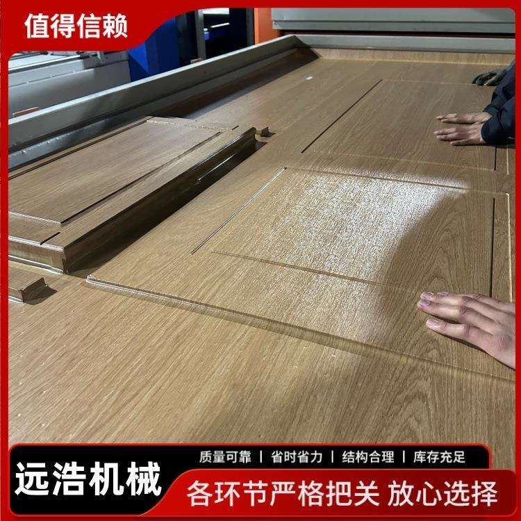 多功能门板PVC木纹膜真空覆膜机厂数控家具厂双工位橱柜门吸塑机